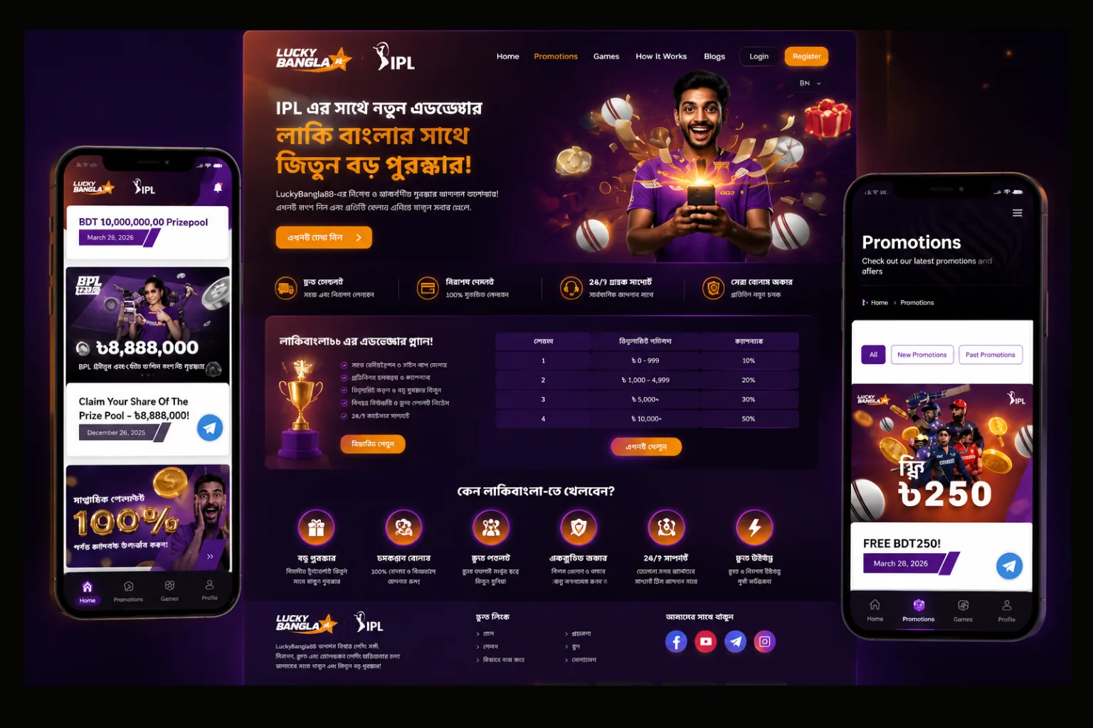 Lucky Bangla casino agent site screenshot
